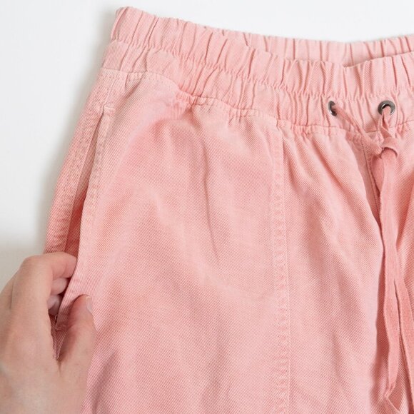 🚨 Zara The Weekend Jogger Pants Cotton Utility Dusty Pink Lyocell Linen Blend - Picture 14 of 14